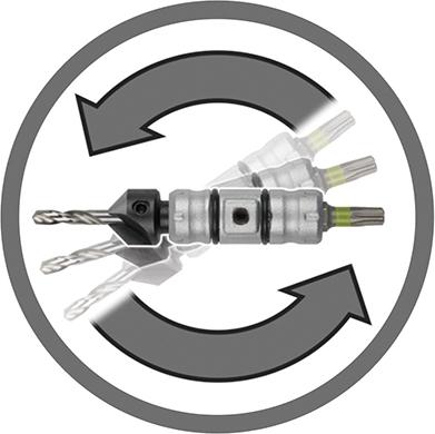 Immagine prodotto wolfcraft 1 Set di avvitatura Flipbit 9 pezzi