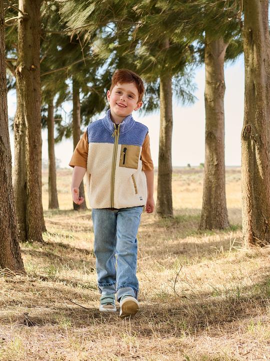Produktbild Vertbaudet Weste Jungen aus Teddyfleece, Brusttasche (152)