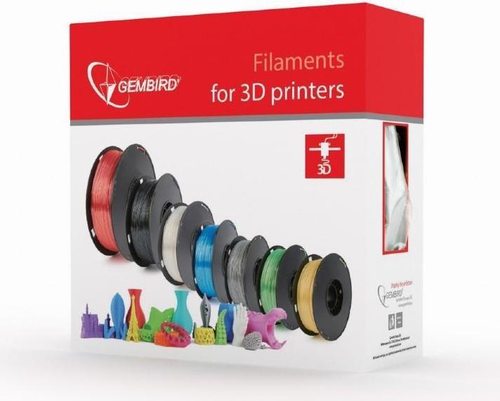 Actual product image Gembird 3DP-TPE1.75-01-B Filament TPE FLEXIBLE Mėlyna | 1,75mm | 1kg (TPE, 1.75 mm, 1450 g)