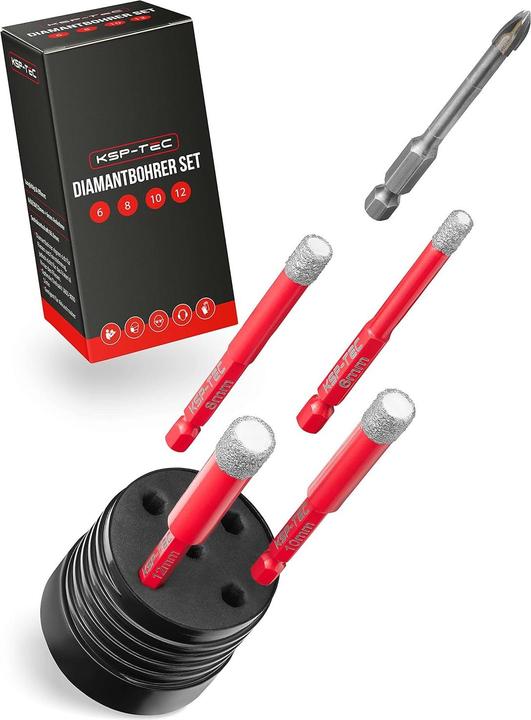 Actual product image KSP-Tec Tile drill bit set (12 millimetres)