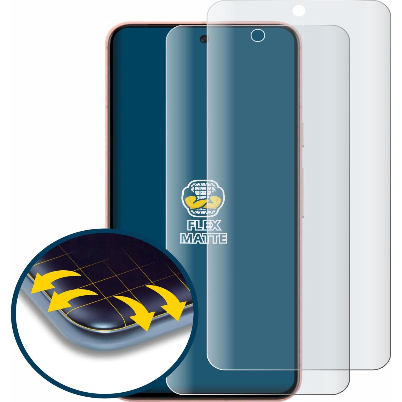 Thumbnail - BROTECT Full-Cover Displayschutz Matt (2 Stück, Google Pixel 8), Smartphone Schutzfolie, Grau