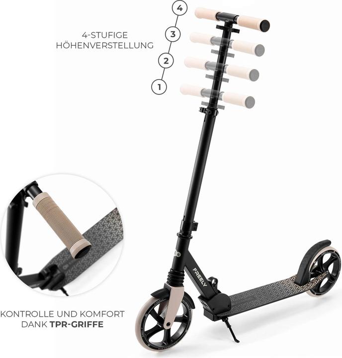 Actual product image KinderKraft scooter FREELY beige