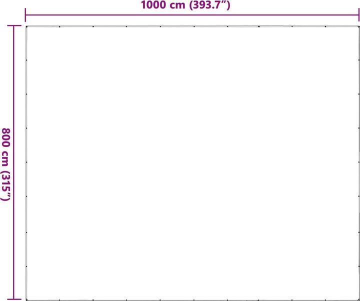 Produktbild vidaXL Planen (10 x 8 m)