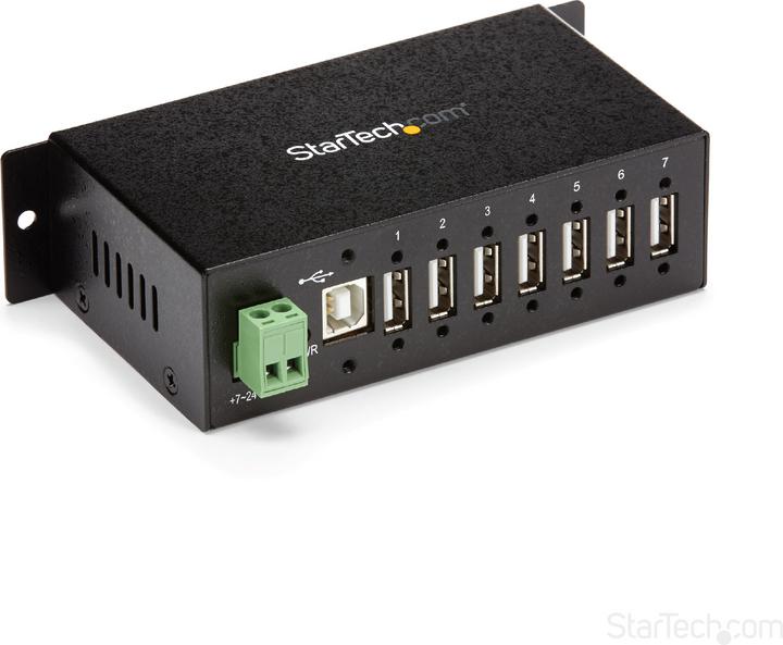 StarTech Mountable 7 Port Rugged Industrial Hub (USB-B, 7 Ports)