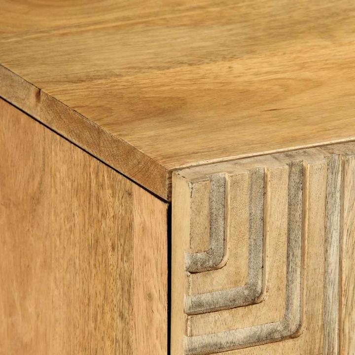 Image du produit vidaXL Meuble TV Marron 105x33x46 cm en bois massif de manguier Support TV Buffet TV (105 x 33 x 46 cm)