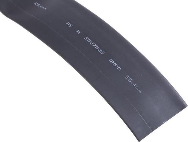 Actual product image RS PRO Black lowshrink temp tube 25.4mm i/d