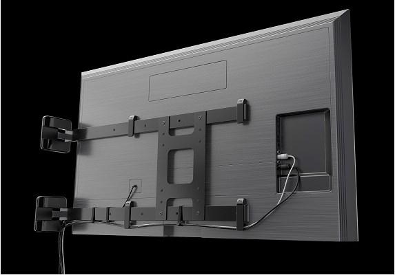 Image du produit Meliconi - Flag TV, réversible, pour 49-75 TV, noir (Mur, 70 kg)