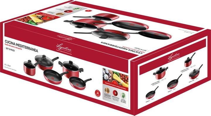 Productafbeelding Lagostina 8-delige set Keuken (Kookpotten en pannenset, Aluminium)