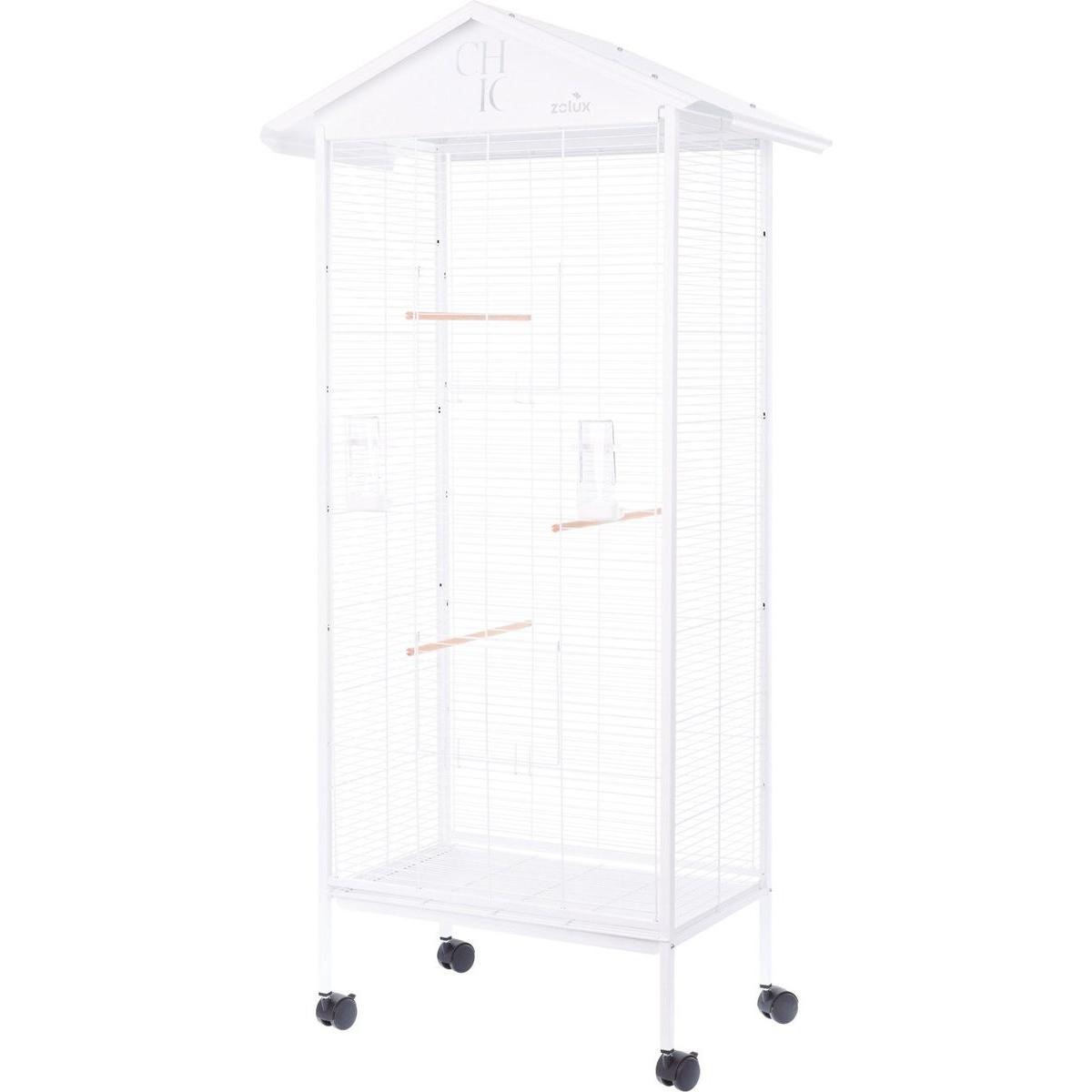 Comparer les prix de Zolux Volière Chic Solo Wit - 78X48X156 Cm, Volière + cage
