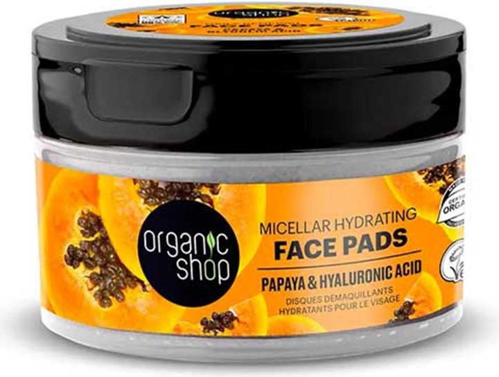 Organic Shop Papaya and Hyaluronic Acid Micellar Face Discs