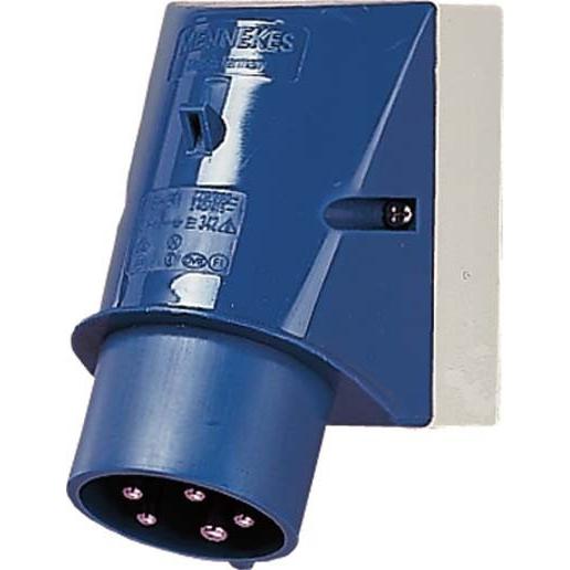 Mennekes, Netzstecker + Netzkupplung, Wandstecker, 16A5p9h230V, IP44 AM341