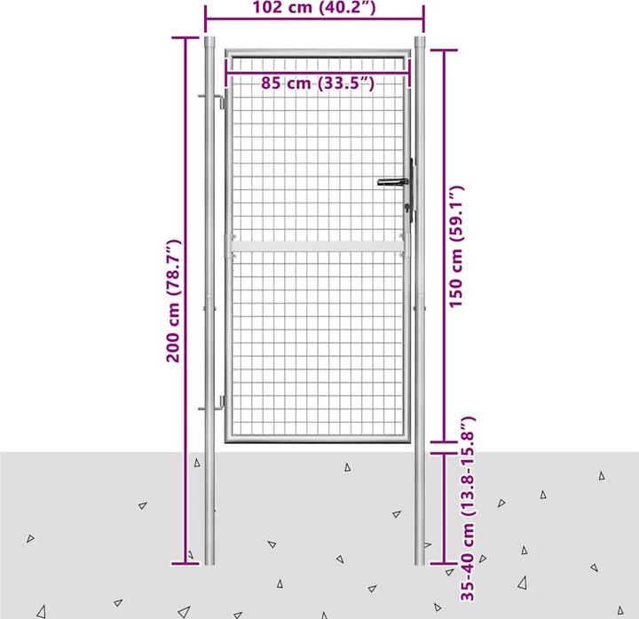 Immagine prodotto vidaXL Gartentor