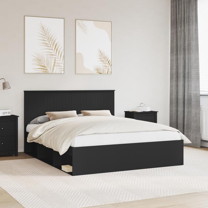 Actual product image vidaXL Moderner Bettrahmen (160 x 200 cm)