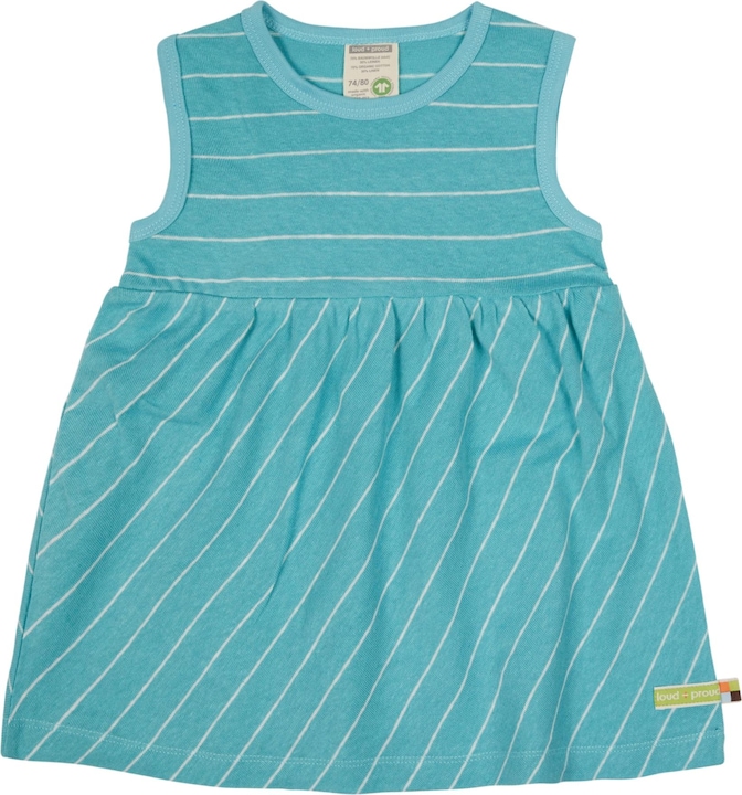 loud + proud Kleid Streifen mit Leinen