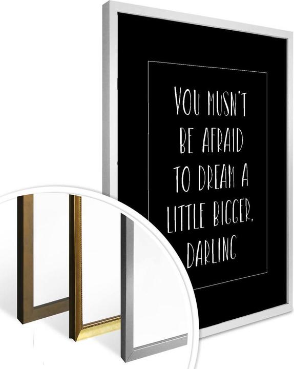 Image du produit Trenddeko Vous ne devez pas avoir peur (24 x 30 cm)