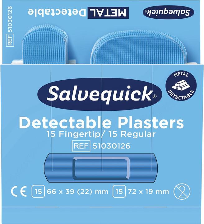 Actual product image Salvequick Refill plaster strips detectable (30x)