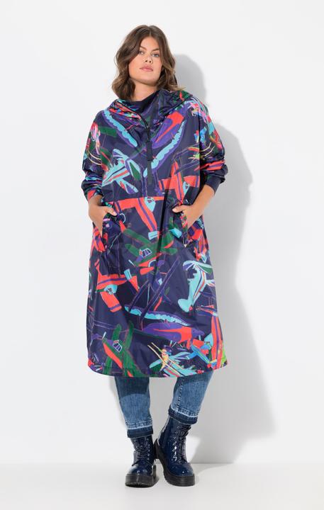 Image du produit Laurasøn Cape de pluie fonctionnelle à capuche, unisexe, motifs (Taille unique)