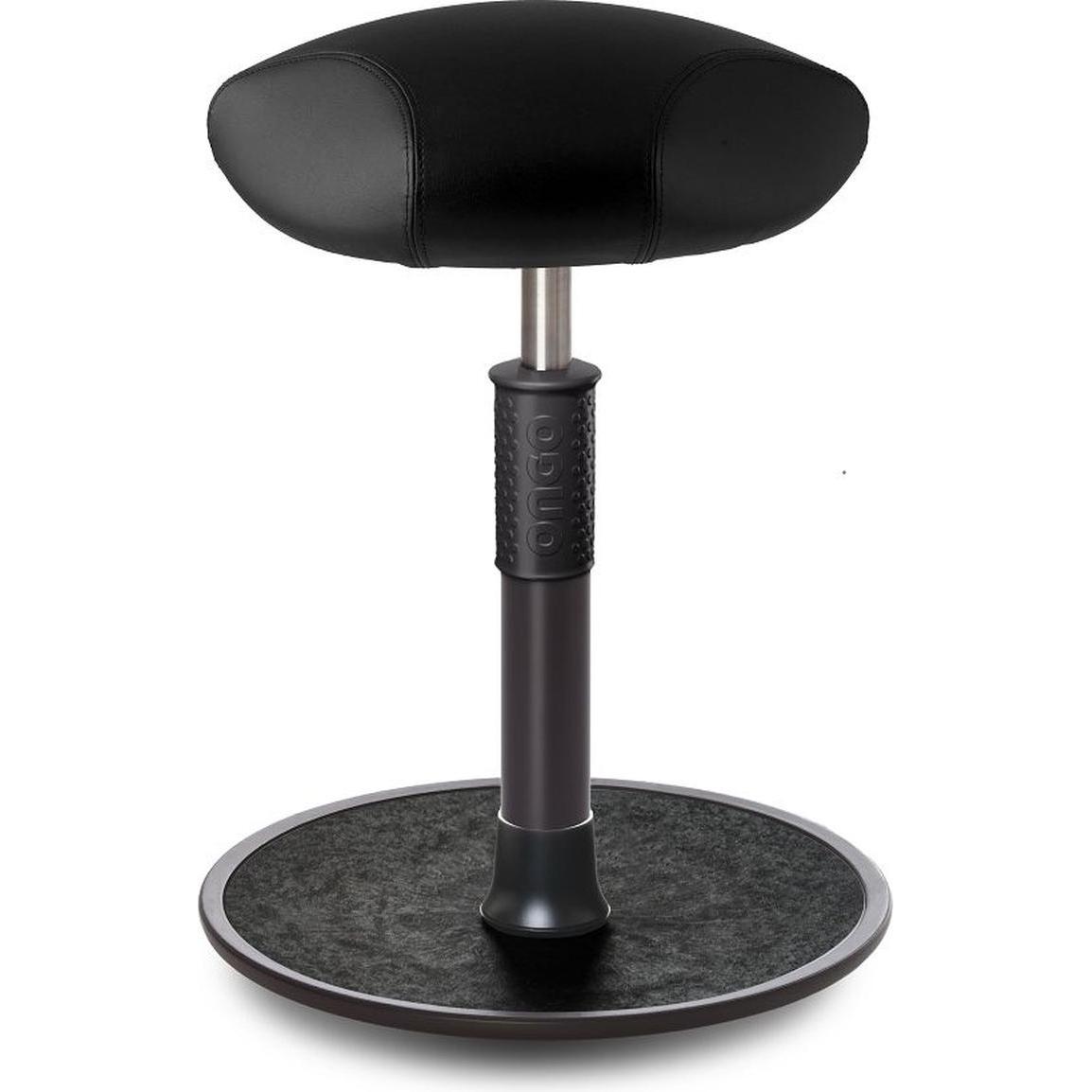 Ongo, Bürostuhl, Sitz- Stehhocker Free Regular Triangel skai Kunstleder schw. schw. /schw.