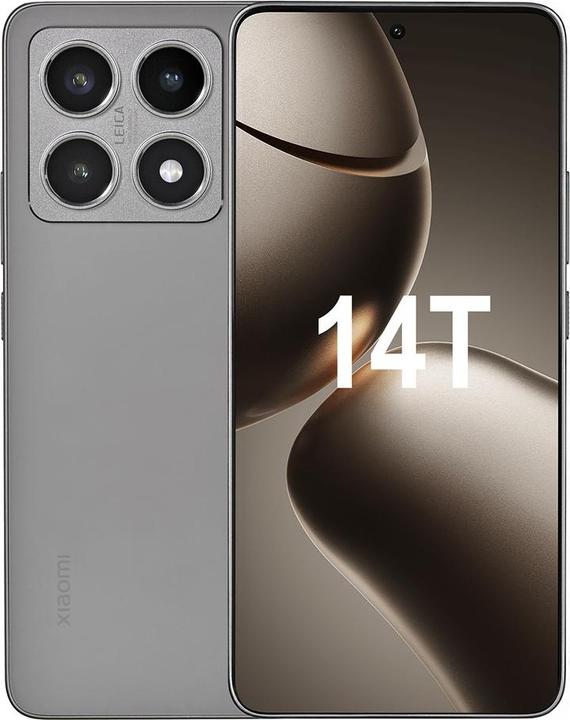 Productafbeelding Xiaomi 14T 12 GB/256 GB Titangrijs (256 GB, Titaangrijs, 6.67", Dubbele SIM, 5G)