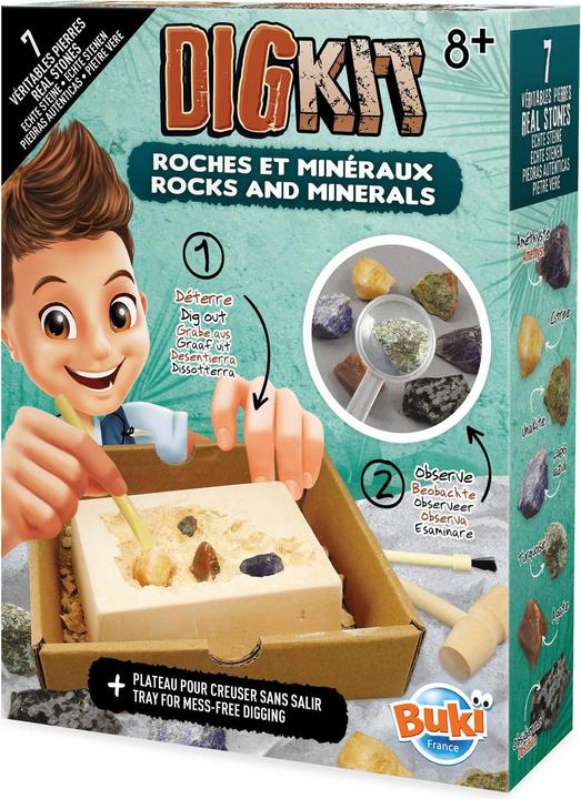 Produktbild Buki Experimentierkasten DigKit Steine und Mineralien