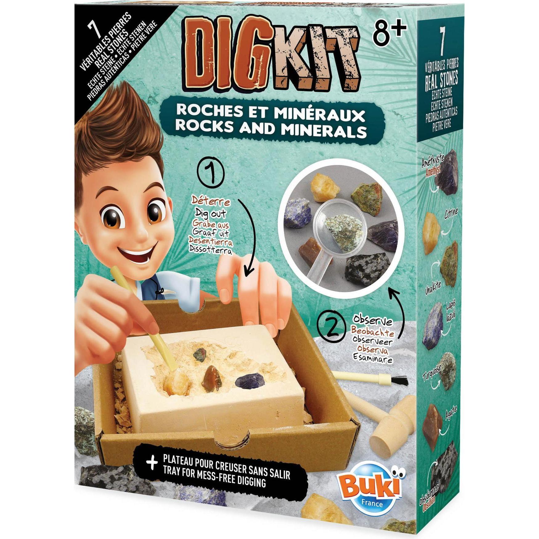 Buki Experimentierkasten DigKit Steine und Mineralien