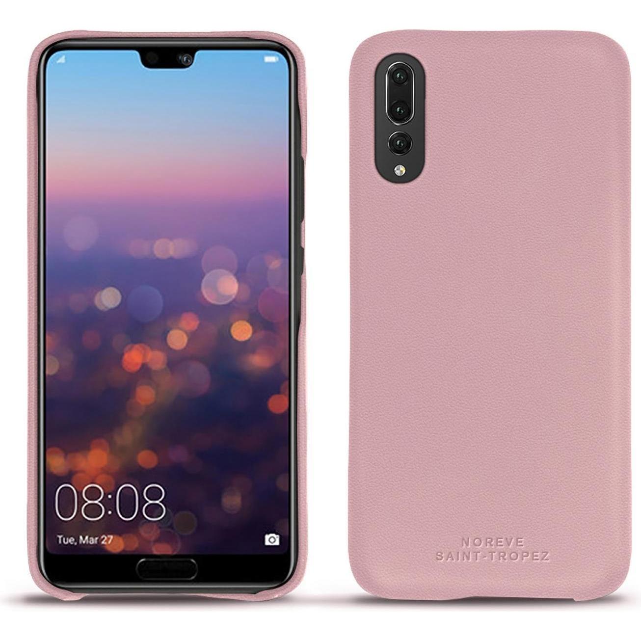 Noreve Lederschutzhülle (Huawei P20 Pro), Smartphone Hülle, Rosa