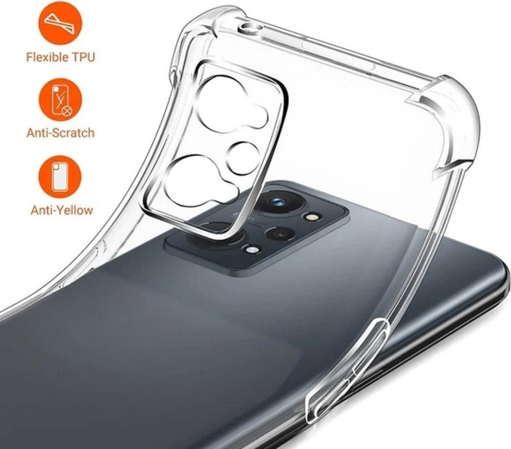 Immagine prodotto Screenguard Realme GT Neo2 Cover Crystal Soft Airbag Bumper (Realme GT Neo 2)