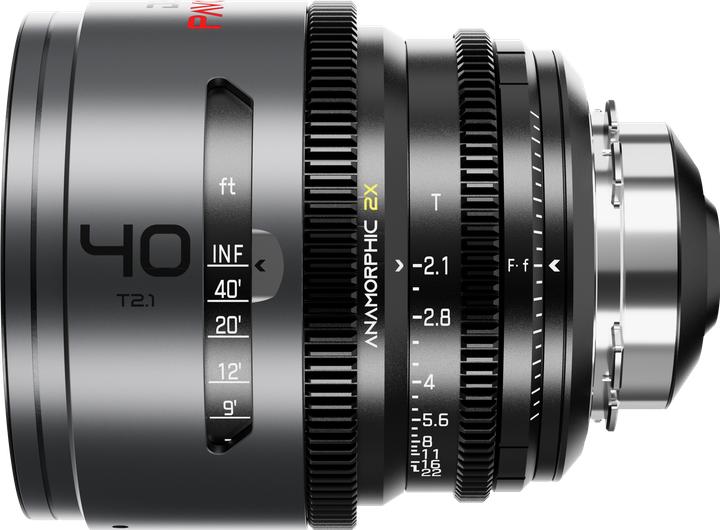 Image du produit Dzofilm Pavo 2x Anamorphic 40mm T2.1 for PL/EF Mount (S35) imperial - Golden Coating (PL, APS-C / DX)
