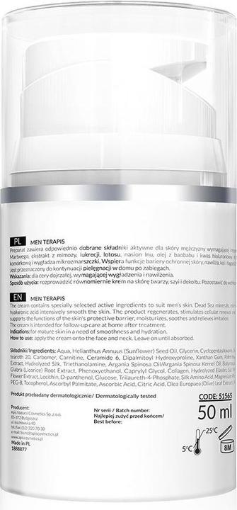 Produktbild Apis Natural Cosmetics Apis Men Terapis Smoothing Cream For Men 50Ml (50 ml, 24h Creme)