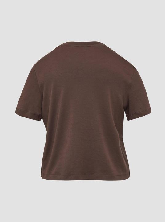 Immagine prodotto S.Oliver T-Shirt Verkürztes T-Shirt aus Interlockjersey (44)