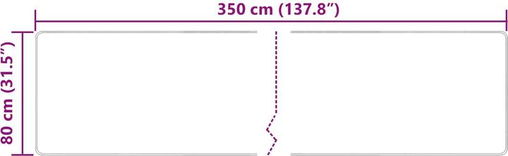 Produktbild vidaXL Läufer Teppich (350 x 80 cm)