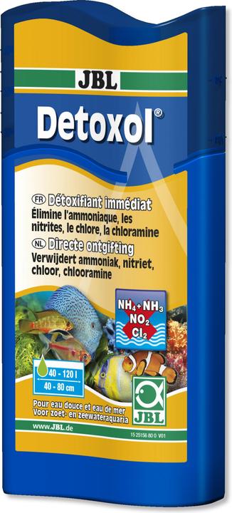 JBL Aquaristik und Terraristik Detoxol 250 ml pour 60-200 l F (Wasseraufbereitung Aquarium)