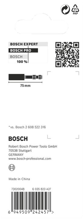 Produktbild Bosch Professional Zubehör PRO Standard Bit Holder Impact, 75 mm