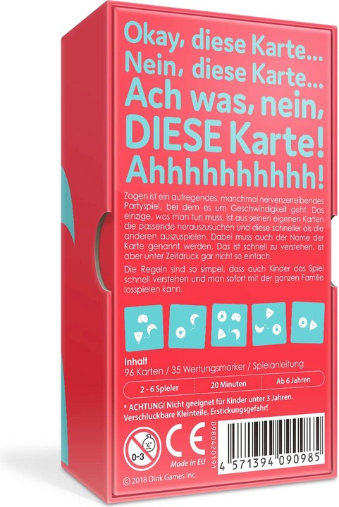 Produktbild Oink Games Zogen, d (Multilingual)