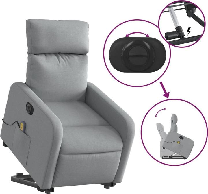 Image du produit vidaXL Massagesessel mit Aufstehhilfe