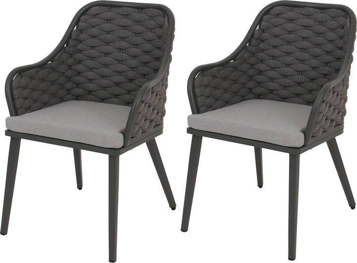 Anthrazit Kissen hellgrau