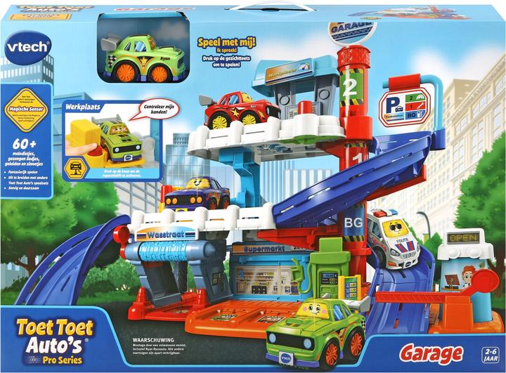 Productafbeelding VTech Toet Toet Auto's - Garage met Teddy Tow Truck