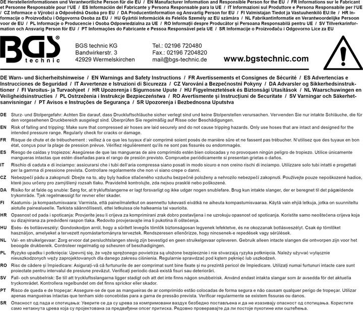 Productafbeelding BGS Persluchtslang met haspel