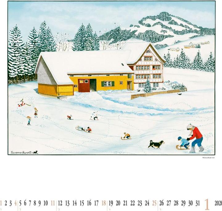 Produktbild SUSANNA Bildkalender Gemalte Bauernhäuser