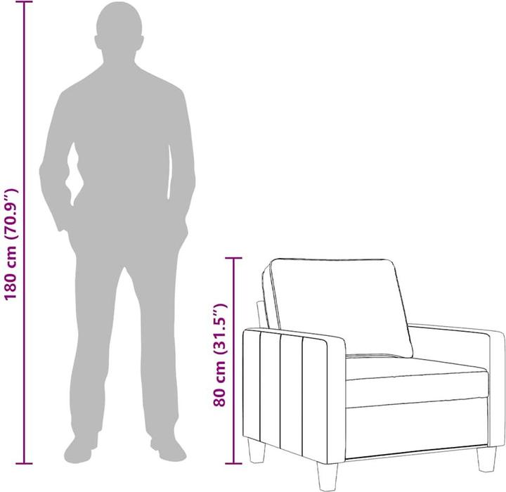 Actual product image vidaXL Sessel