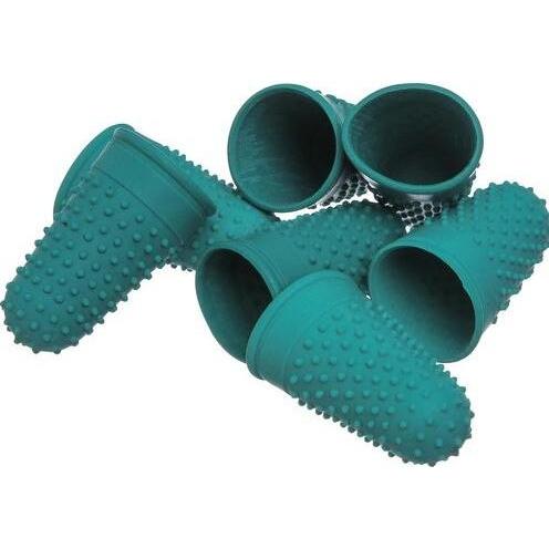 Office Depot, Schreibtisch Accessoire, Fingerhüte Medium Grün Kautschuk