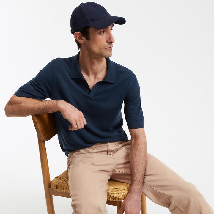 Immagine prodotto La Redoute Collections Kurzärmeliges Poloshirt mit V-Ausschnitt (S)