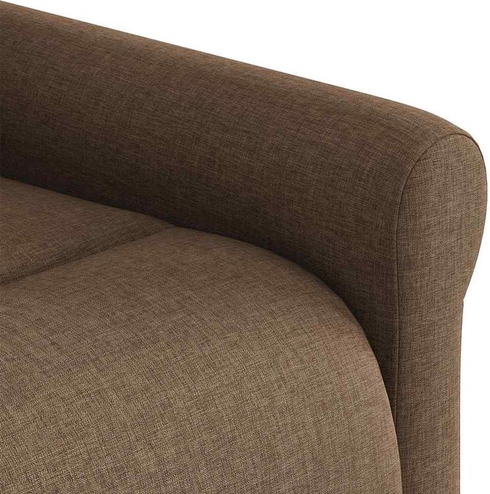 Immagine prodotto vidaXL Poltrona massaggiante con ausilio stand-up in tessuto marrone