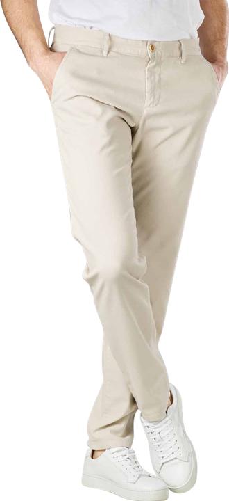 Actual product image Alberto Two Tone Cotton Lou Pant Slim Fit Nature (W31/L34)