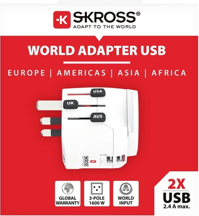 Produktbild Skross World Adapter Pro Light USB - World