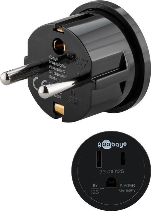 Goobay Netzadapter, Schwarz