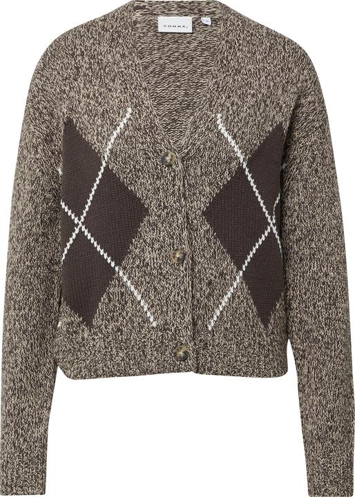 Produktbild Comma Strickjacke Strickjacke mit Rautenmuster (48)