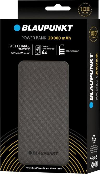 Produktbild Blaupunkt Powerbank 20000 mAh (20000 mAh, 20 W, 74 Wh)
