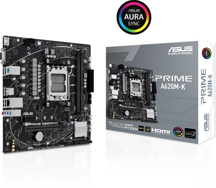 Immagine prodotto ASUS PRIME A620M-K (AM5, AMD A620, mATX)