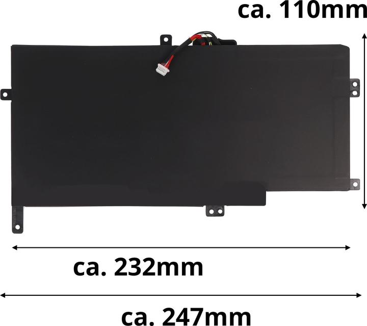 Image du produit AccuCell Akku passend für HP EG04XL Akku, HP Envy Sleekbook 6, 681951-001, HSTNN-DB3T, 14,8V, 4050mAh (4050 mAh)